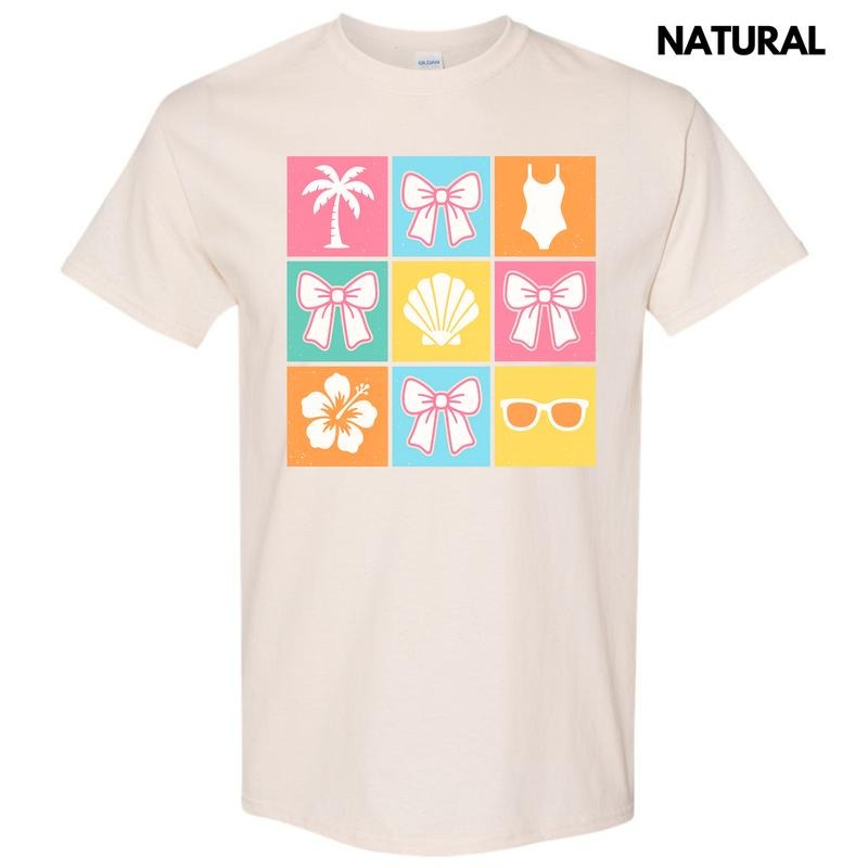 Beachy Bliss Collage Gildan Short Sleeve T-Shirt 'NLB' Hoodie Sweatshirt | PrintMintTees.com