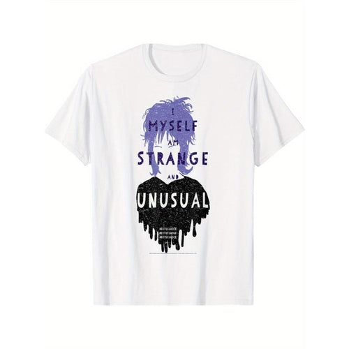 "Beatle Juice" classic role, cotton T-shirt, Lydia, niche design print, high-quality breathable material, sweat...