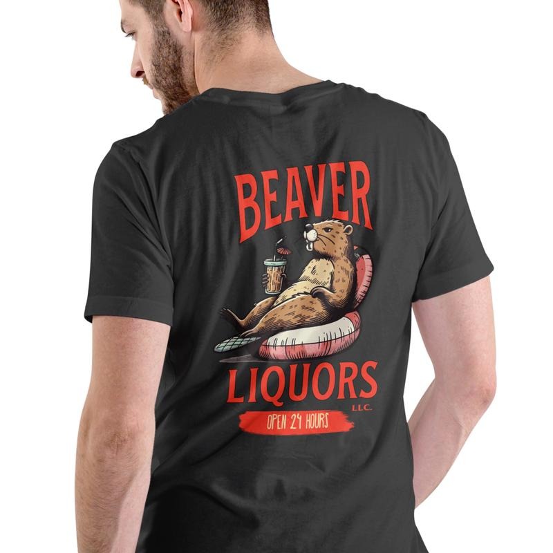 Beaver Liquors T Shirt, Unisex, Cotton Hoodie Sweatshirt | PrintMintTees.com
