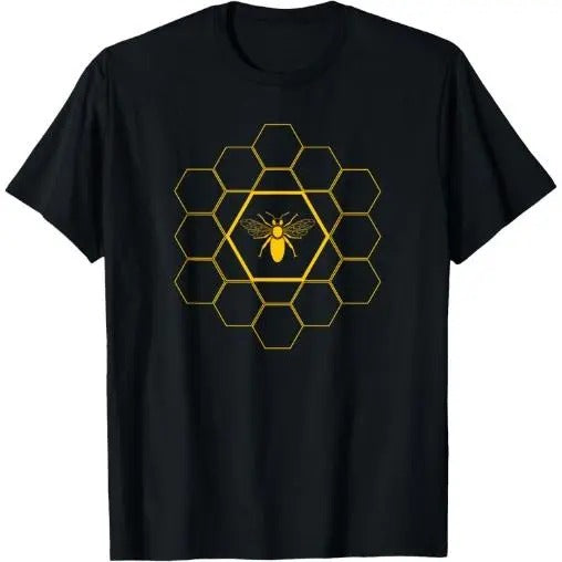 Bee Honeycomb Beekeeper Beekeeping T-Shirt Gift T-Shirt Made in USA Hoodie Sweatshirt | PrintMintTees.com