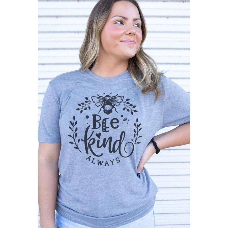 Bee Kind Always Adult Soft-Tek Blend T-Shirt Hoodie Sweatshirt | PrintMintTees.com