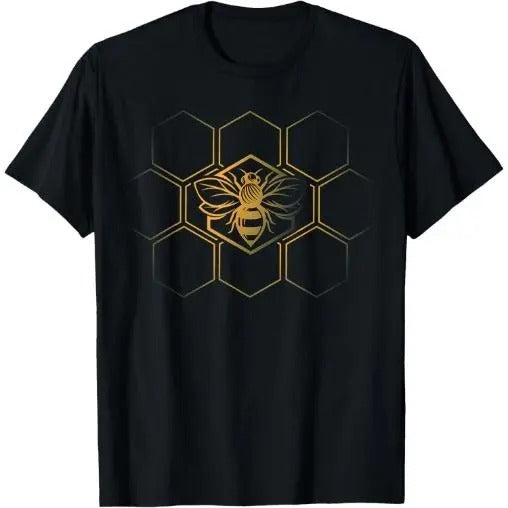 Beekeeper Beekeeping - Honeycomb Love For Bees T-Shirt  Made in USA Hoodie Sweatshirt | PrintMintTees.com