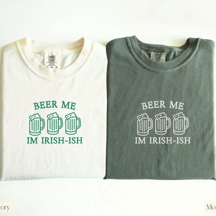 Beer St patrick Shirt, Beer Me I'm Irish-Ish Shirt, St Patricks Day Shirt, St Patty's Day Gift, Green Beer St Pattys...