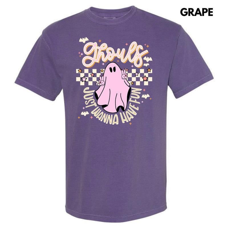 Beige Checker Ghouls Fun Comfort Colors T-Shirt 'NLB' Hoodie Sweatshirt | PrintMintTees.com