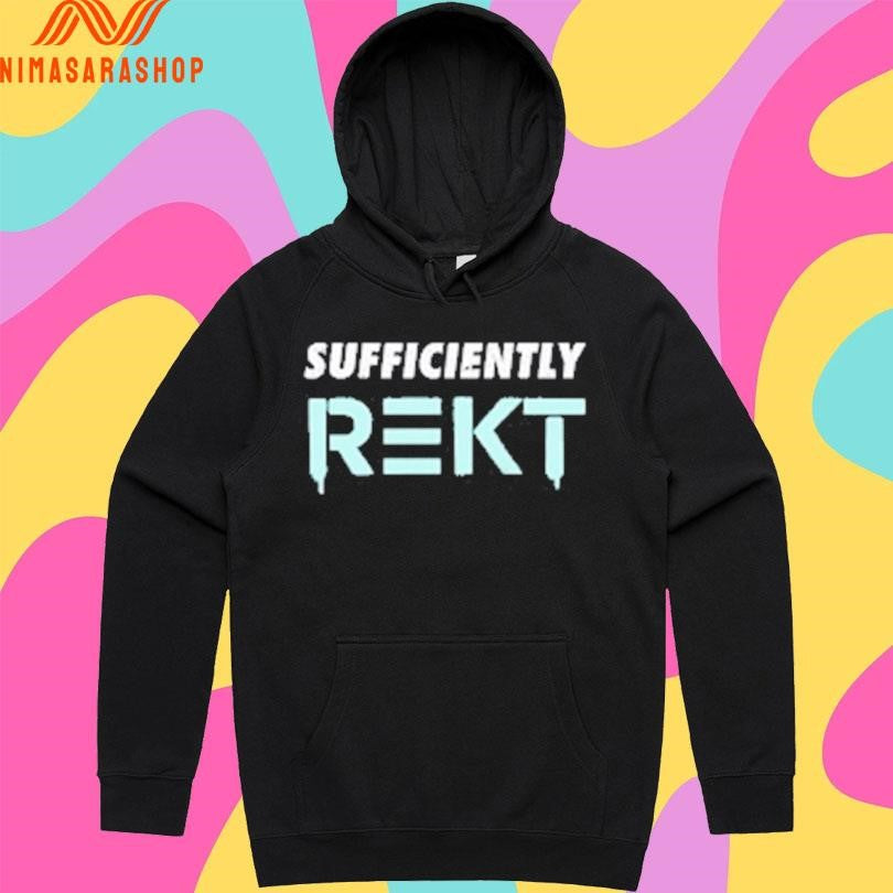Benjamin Cowen Wearing Sufficiently Rekt Shirts