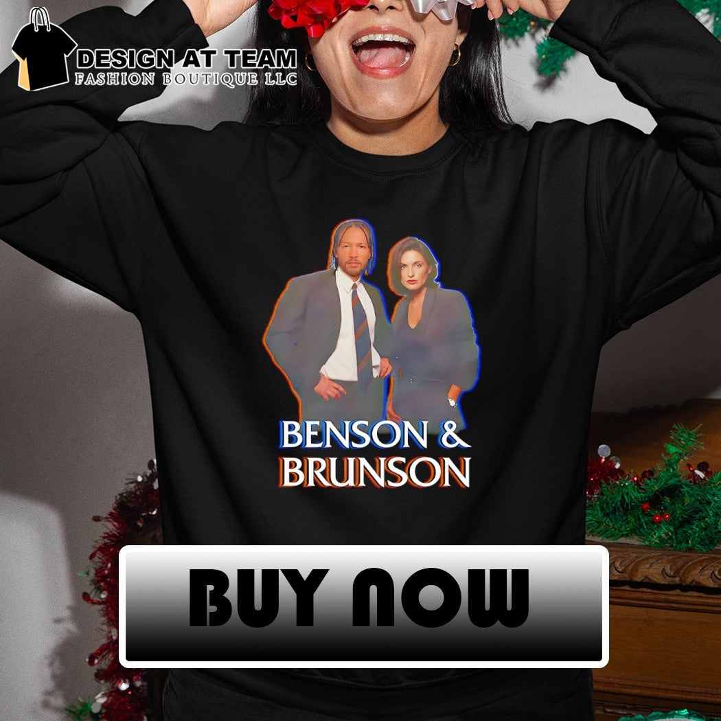Benson and Brunson Olivia Benson and Elliot Stabler Law Order Special Victims Unit parody shirt
