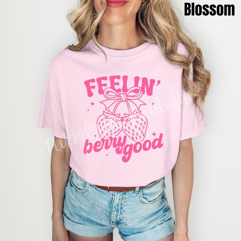 Berry Good Feelin Comfort Colors T-Shirt 'NLB' Hoodie Sweatshirt | PrintMintTees.com