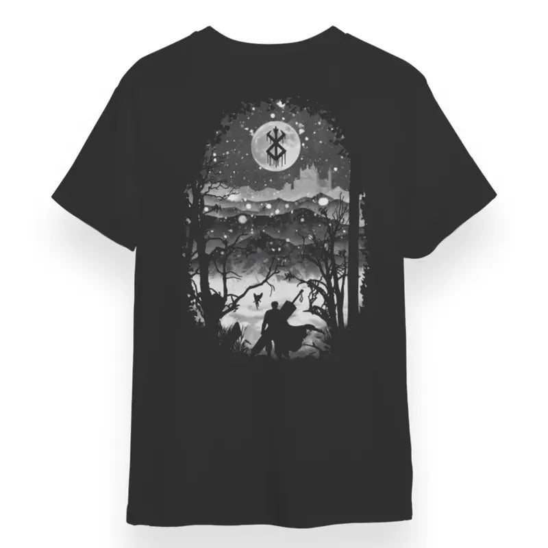 Berserk Fairy Forest T-shirt, Backprint Berserk Tee, Fairy Forest Graphic Tee, Berserk Anime Shirt, Berserk Graphic Tee,...