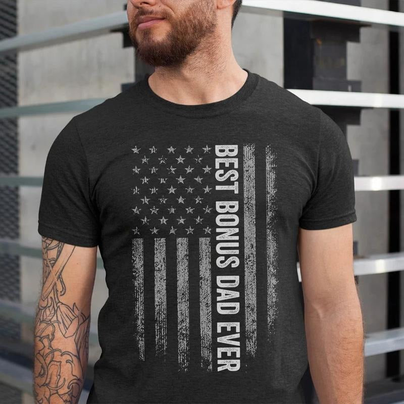 Best Bonus Dad Ever T-shirt | Gift for Bonus Dad | Father's Day Gift | Cool Bonus Dad Shirt | Stepdad Shirt Hoodie,...