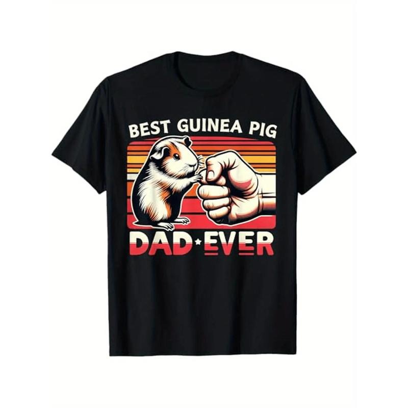 Best Guinea Pig Dad Ever Funny Guinea Pig Dad Father Day Men T-Shirt, 100 Cotton, r Funny Guinea Pig Dad Fatherloween...