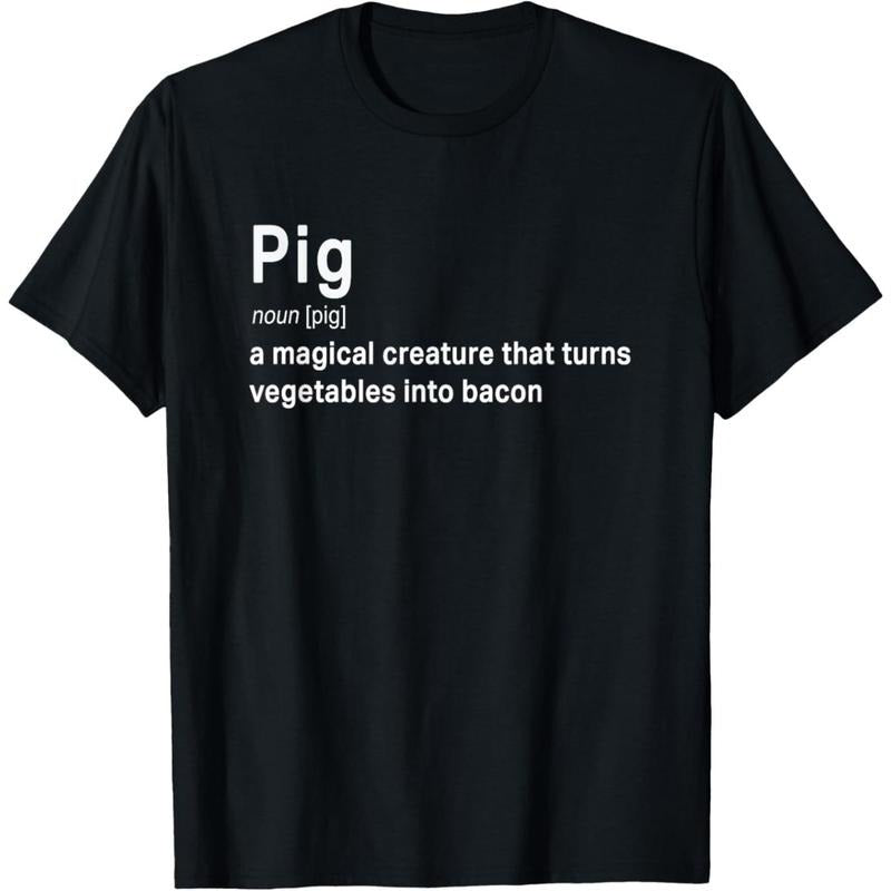 Best Hilarious Pig and Bacon Definition Funny Gift T-Shirt made in usa Hoodie Sweatshirt | PrintMintTees.com