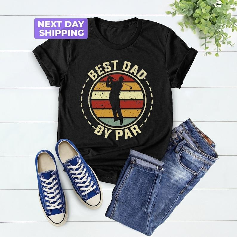 Best Papa By Par Shirt, Father's Day Gift, Golfer Dad T-Shirt, Vintage Dad Shirt, Golfing Dad Gift, Father's Day Shirt...