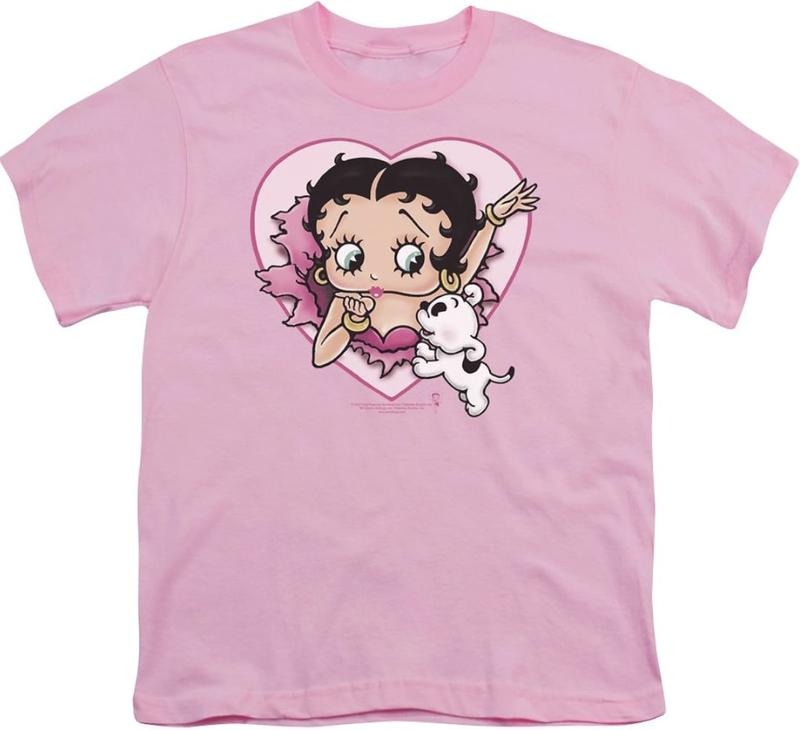 Betty Boop - I Love Betty Youth T-Shirt Top Womenswear Hoodie Sweatshirt | PrintMintTees.com