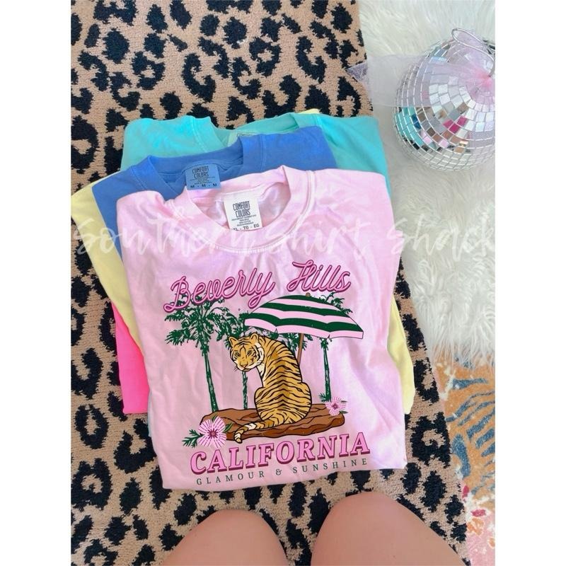 Beverly Hills Preppy T shirt  | Blossom comfort colors t shirt Hoodie Sweatshirt | PrintMintTees.com