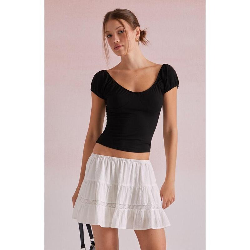 Beverly and Beck Women's Daisy Corset T-Shirt Hoodie Sweatshirt | PrintMintTees.com