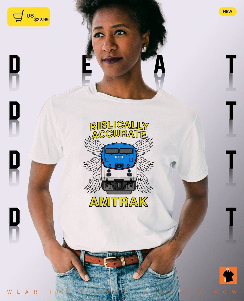 Biblically accurate train Amtrak shirt