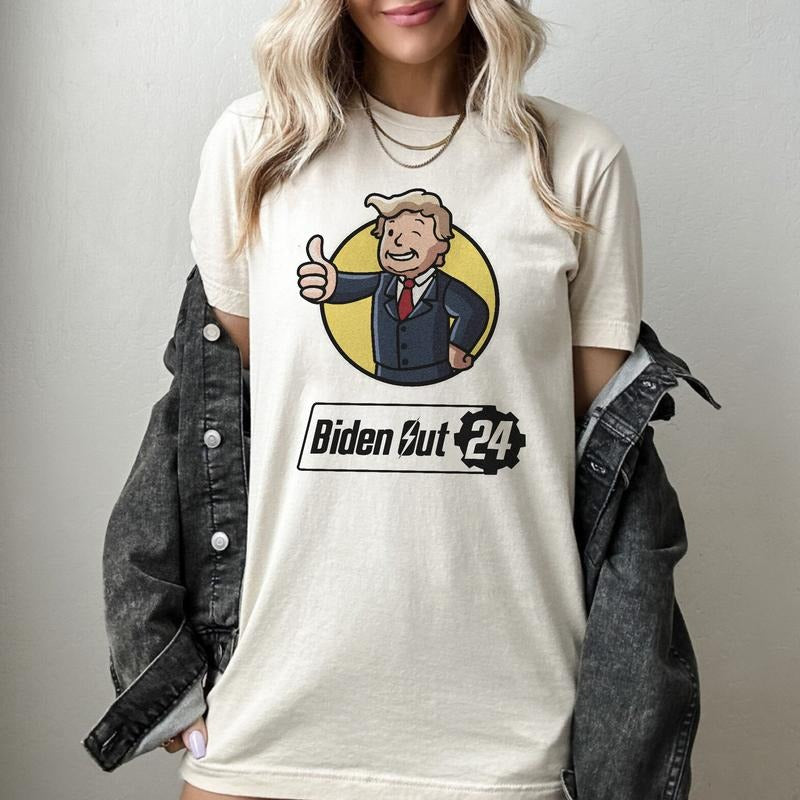 Biden Out Fallout Unisex shirt sweatshirt Hoodie | PrintMintTees.com