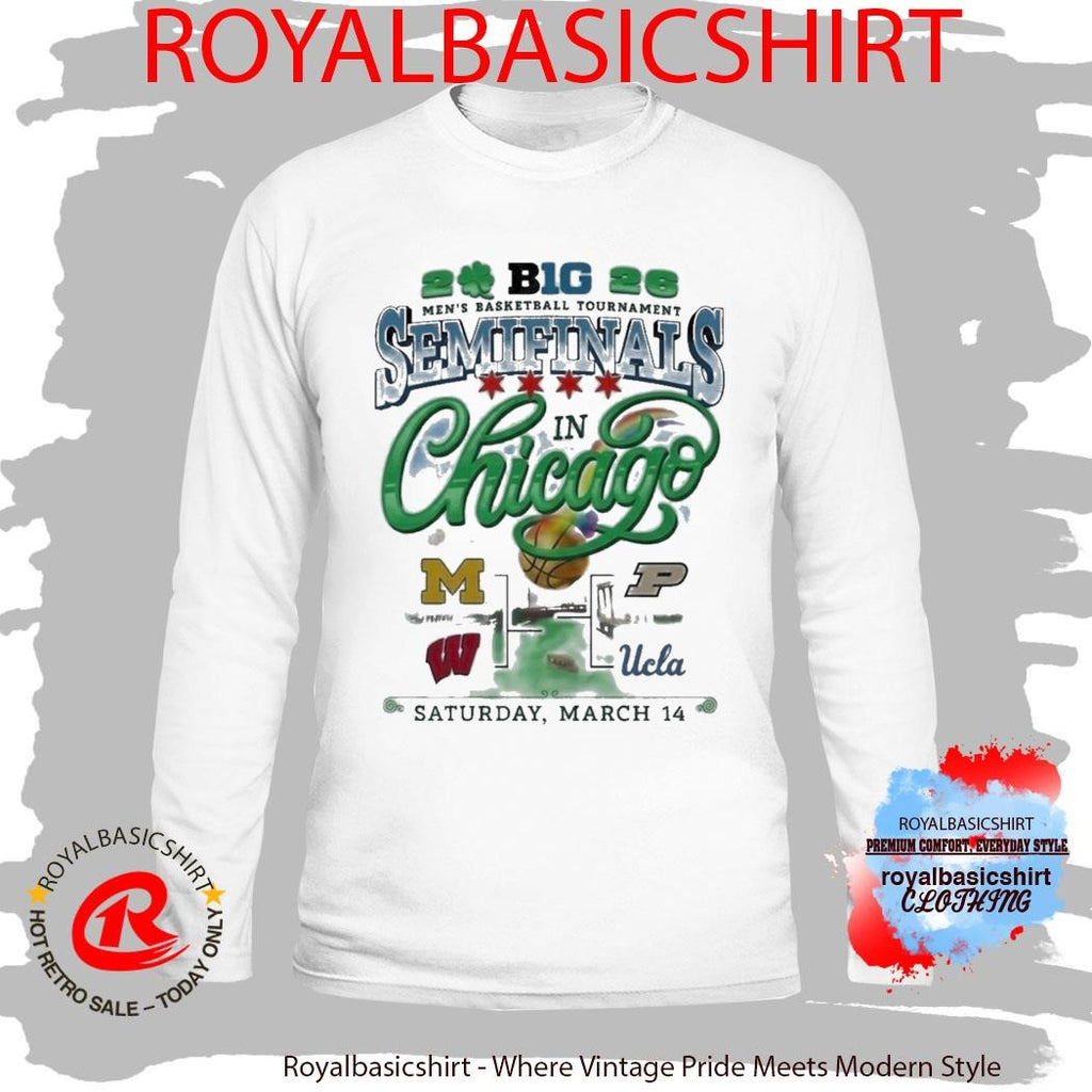 Big 10 Men’s Basketball Tournament Semifinals Chicago White Shirt