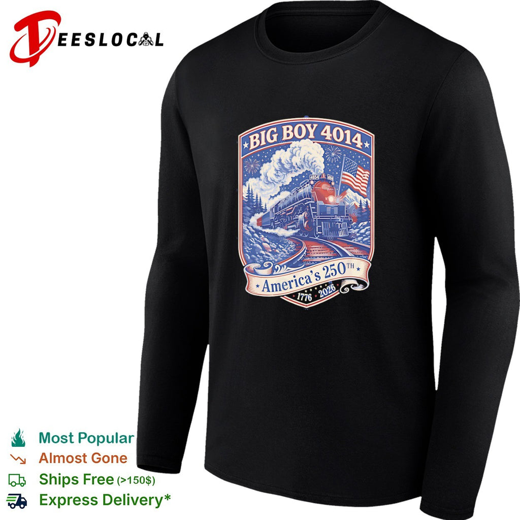 Big Boy 4014 Americas 250th 1776 2026 Union Pacific Railroad Steam Train shirt