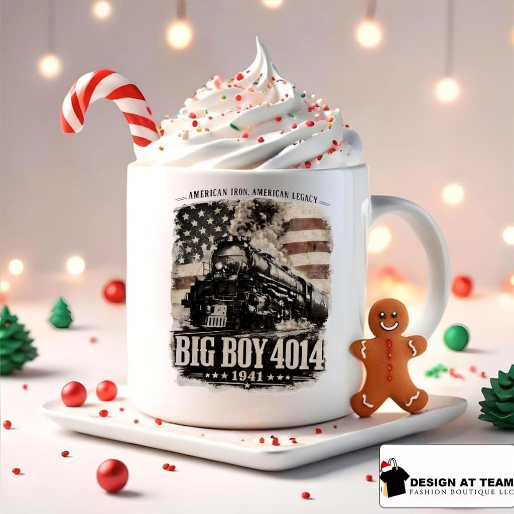 Big Boy 4014 Steam Locomotive 1941 American flag vintage shirt