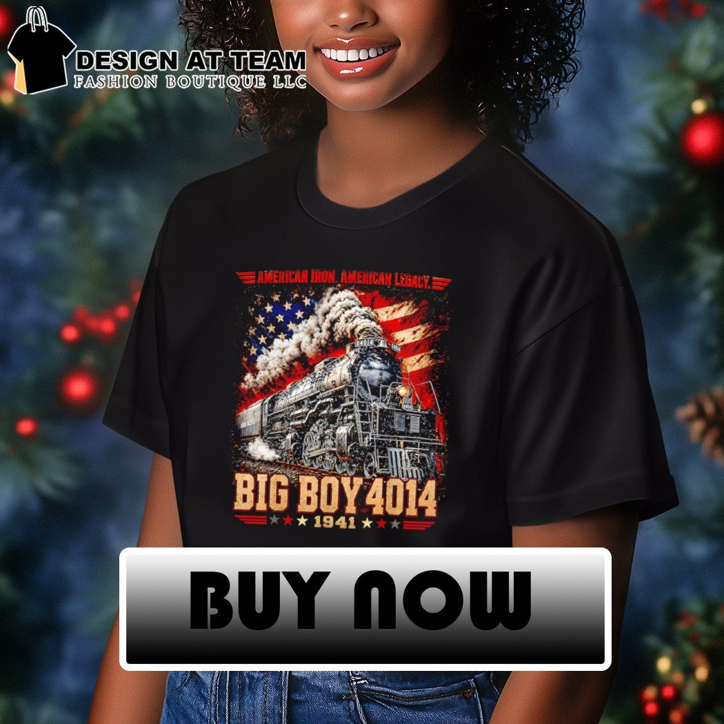 Big Boy 4014 Steam Locomotive American Iron Legacy Vintage Patriotic shirt
