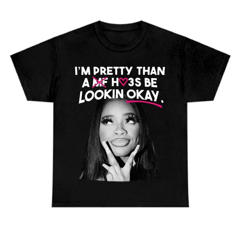 Big Face JT Okay Black Tee Gift Shirt - Men's T-Shirt - Classic Hoodie Sweatshirt | PrintMintTees.com