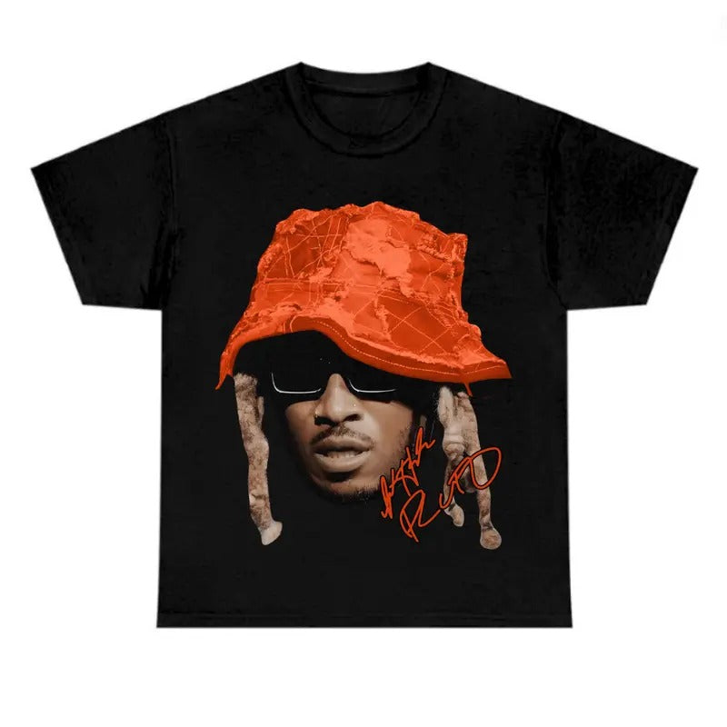 Big Face Orange Future Cute Graphic Black Shirt Hoodie, Sweatshirt | PrintMintTees.com