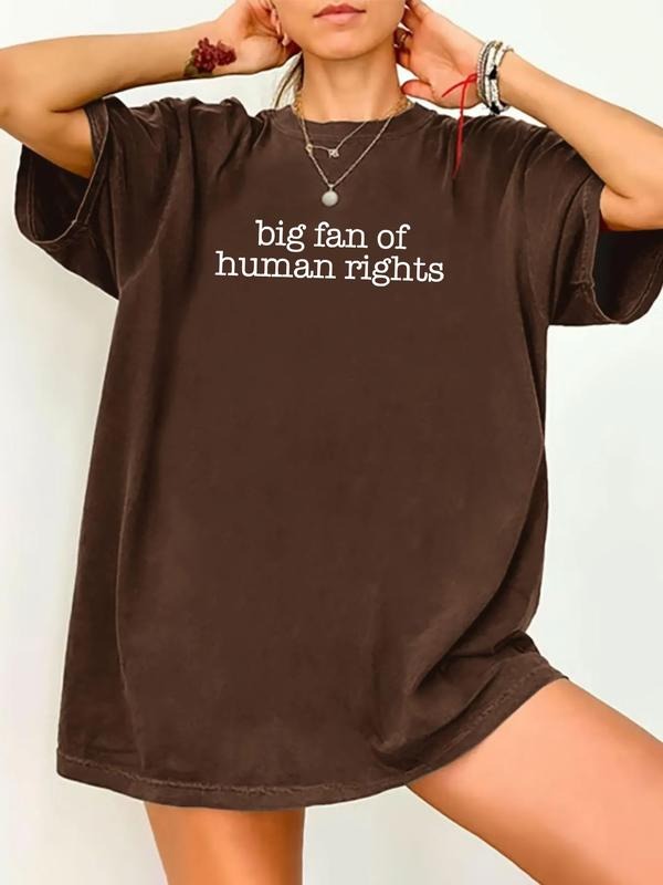 Big Fan Of Human Rights Shirt, Equality Shirt, Social Justice Tee, Political Protest Hoodie Sweatshirt | PrintMintTees.com