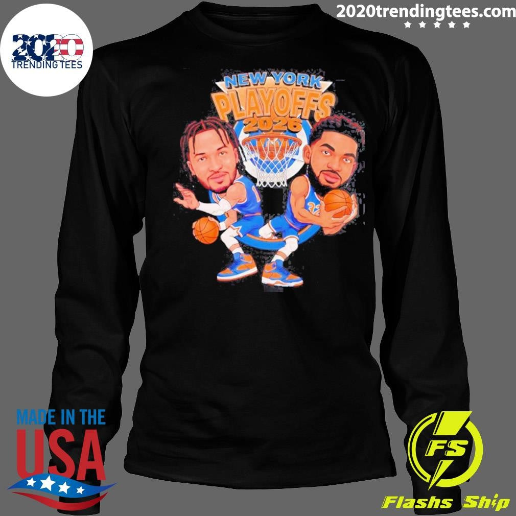 Big Knick Energy Playoff Drop Jalen Brunson And Karl-anthony Towns New York Knicks Basketball 2026 Shirt