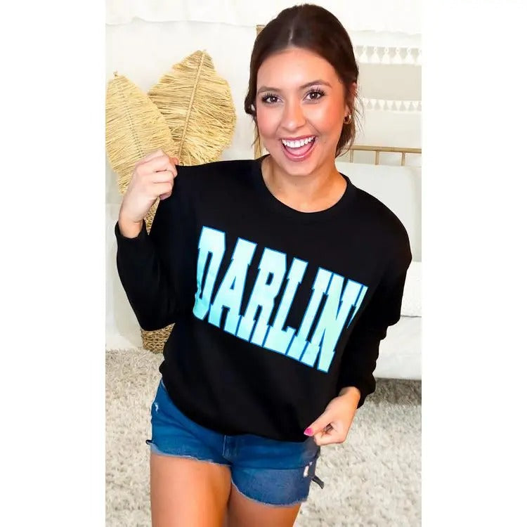 Big Letter DARLIN Sweatshirt Shirt Hoodie | PrintMintTees.com