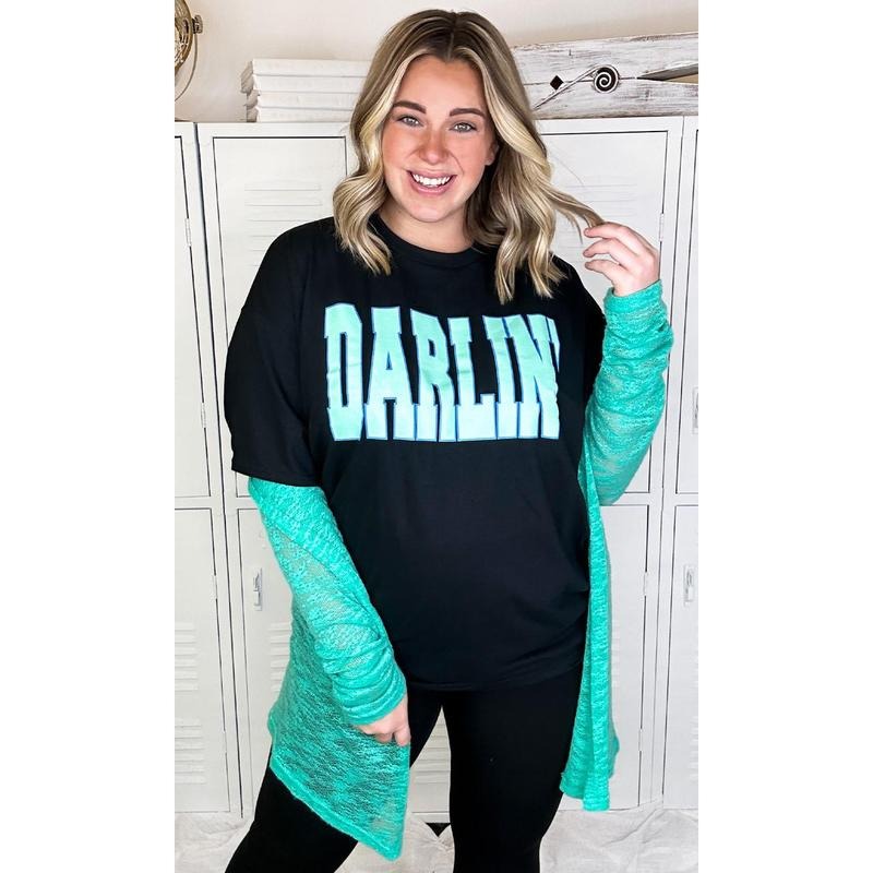 Big Letter DARLIN T-Shirt Hoodie Sweatshirt | PrintMintTees.com