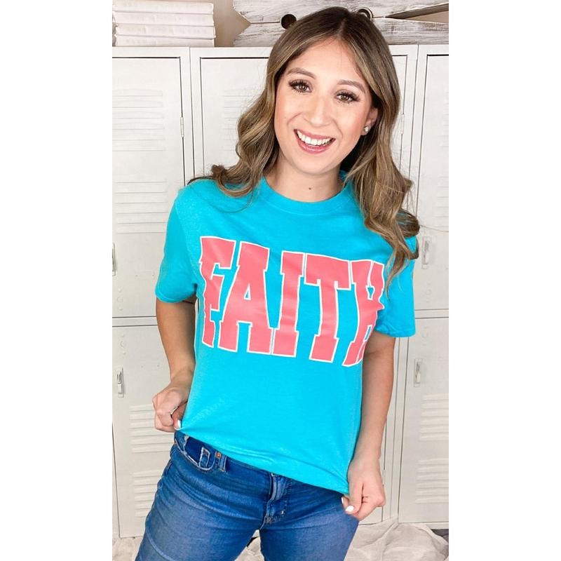 Big Letter FAITH T-Shirt Hoodie Sweatshirt | PrintMintTees.com