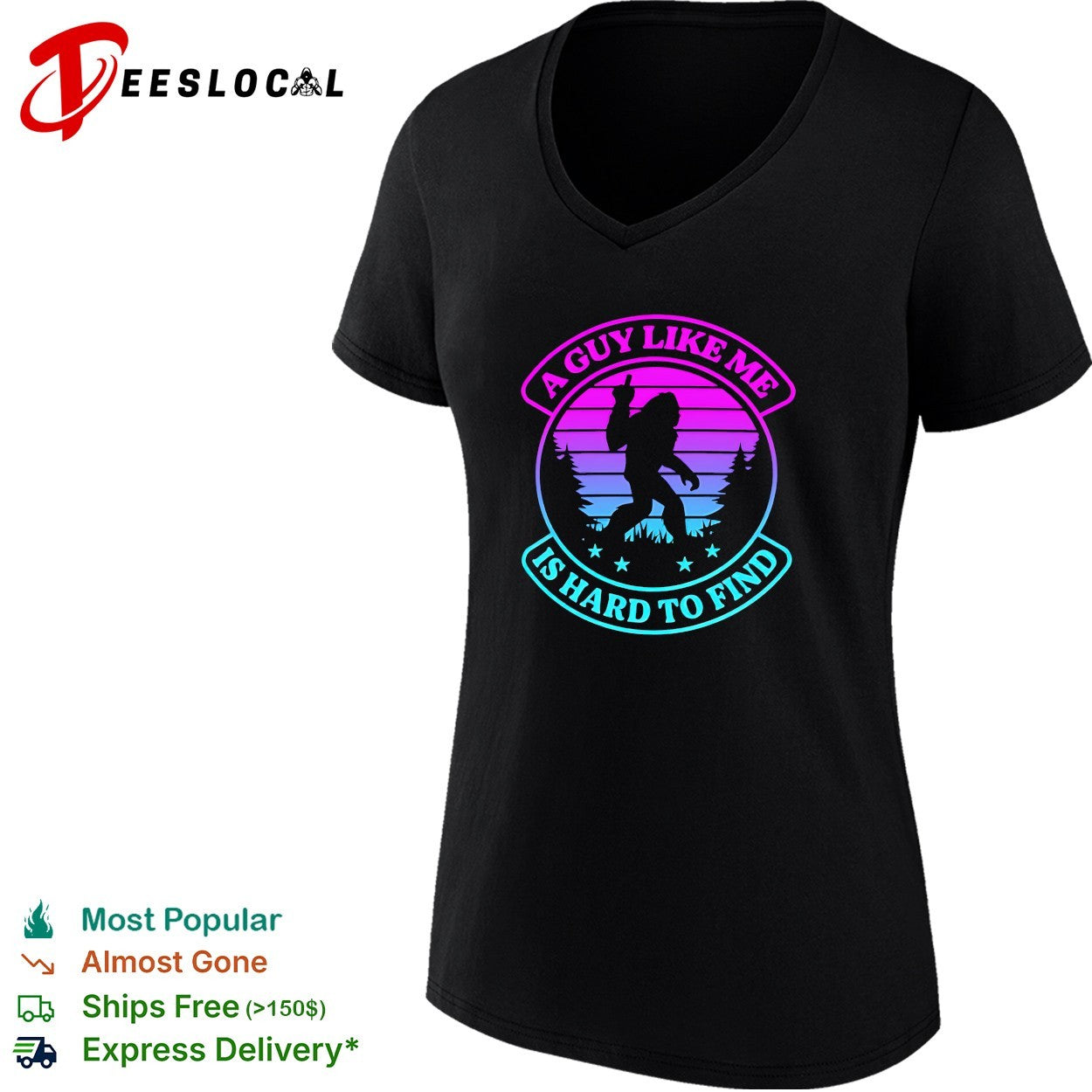 Bigfoot walking a guy like me is hard to find shirt