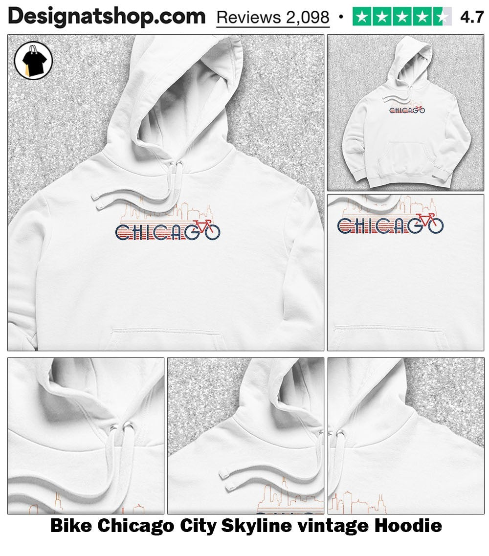 Bike Chicago City Skyline vintage shirt
