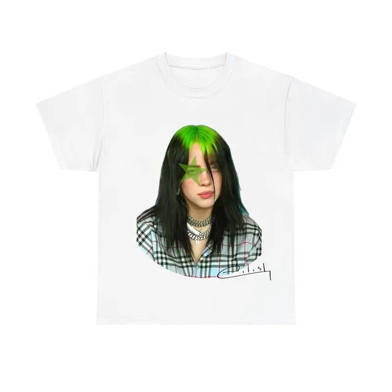 Billieee Green Star Shirt, Tour 2025 Fan Tee Hoodie, Sweatshirt | PrintMintTees.com