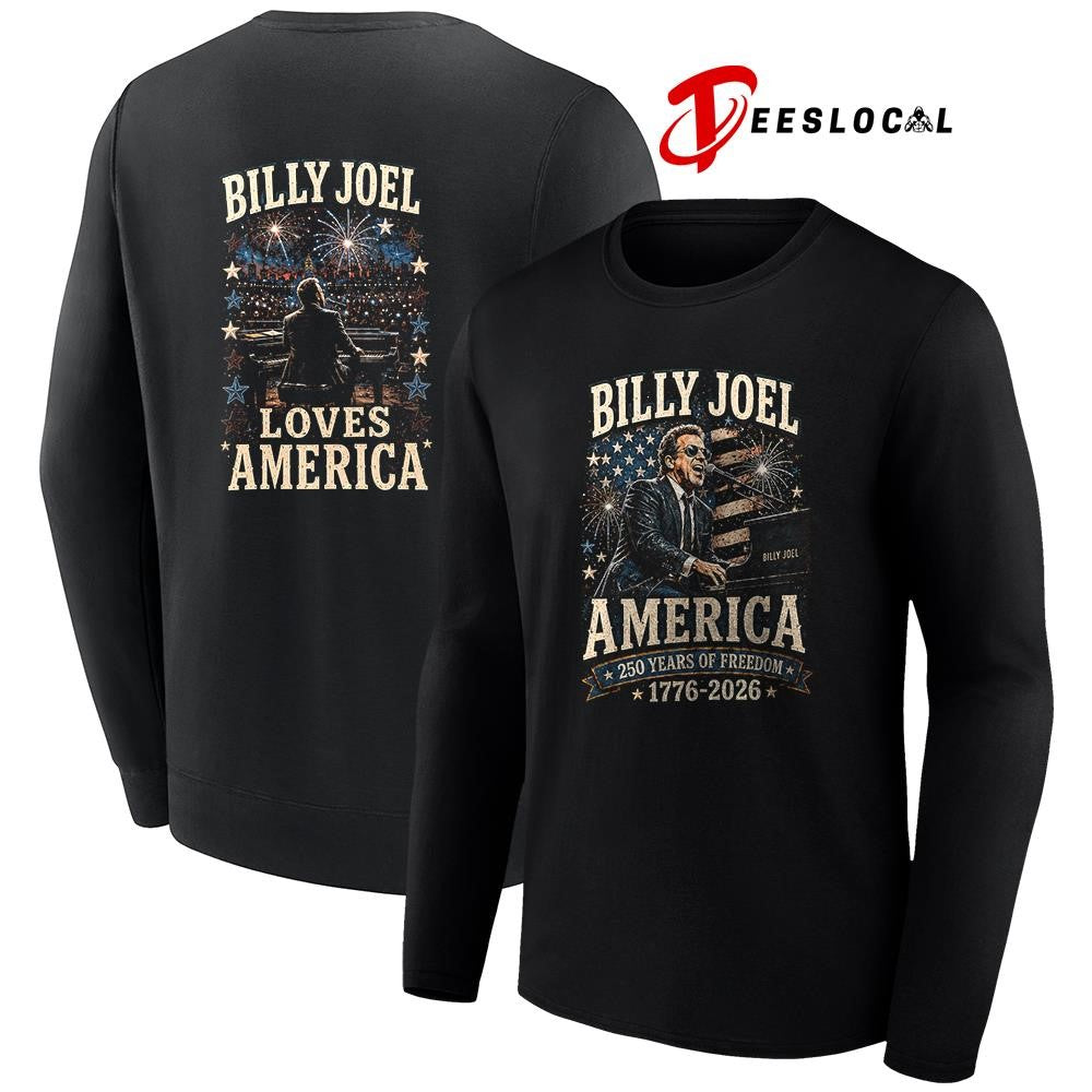 Billy Joel America 250 years of freedom graphic shirt