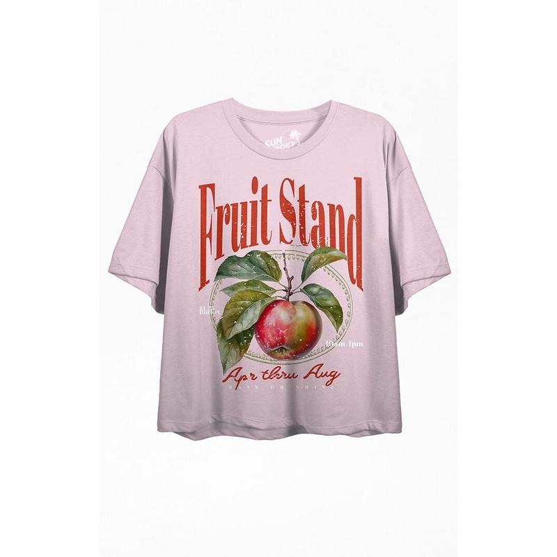 Bioworld Women's Sun Drenched Fruit Stand T-Shirt Hoodie Sweatshirt | PrintMintTees.com