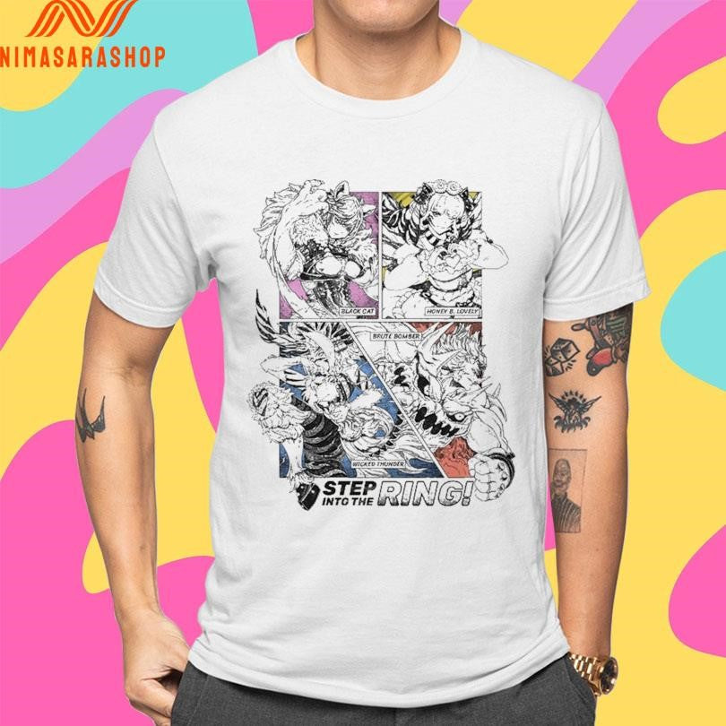 Black Cat Honey B Lovely Wicked Thunder Brute Bomber Step Into The Ring Shirts
