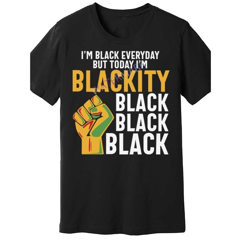 "Black Freedom" Graphic Tee - Casual Cotton Short Sleeve T-Shirt with Bold Print, Machine Washable, Black Everyday...