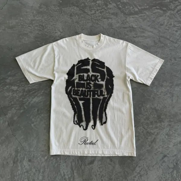 Black Is Beautiful Short Sleeve T-Shirt Hoodie Sweatshirt | PrintMintTees.com