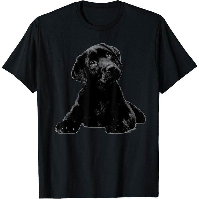 Black Lab Puppy Dog Shirt Graphic Tees Men - Dog Mom Shirt T-Shirt  made in usa Hoodie Sweatshirt | PrintMintTees.com