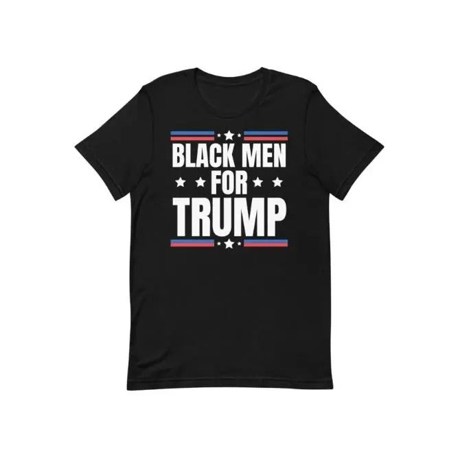 Black Men for Trump 2024 President Election Campaign Pro-Trump Support t-shirt Made in USA Hoodie Sweatshirt