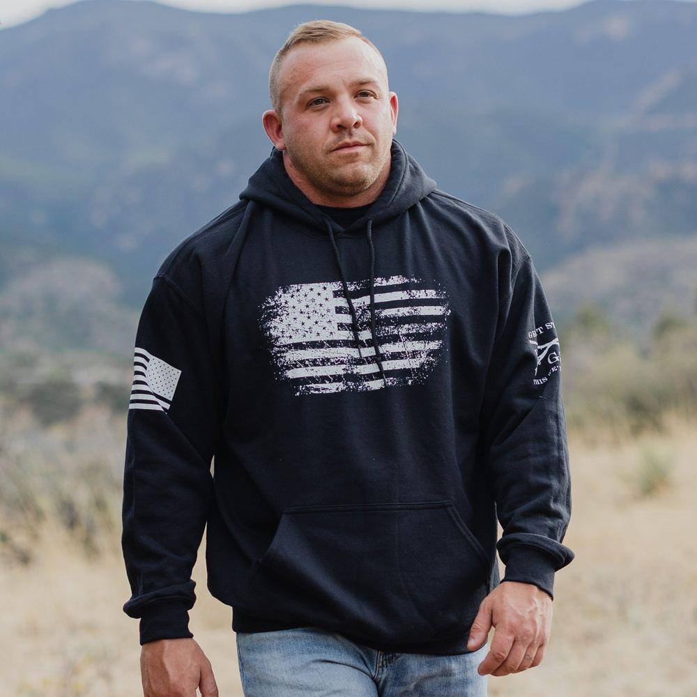 Vintage American Hoodie - Black