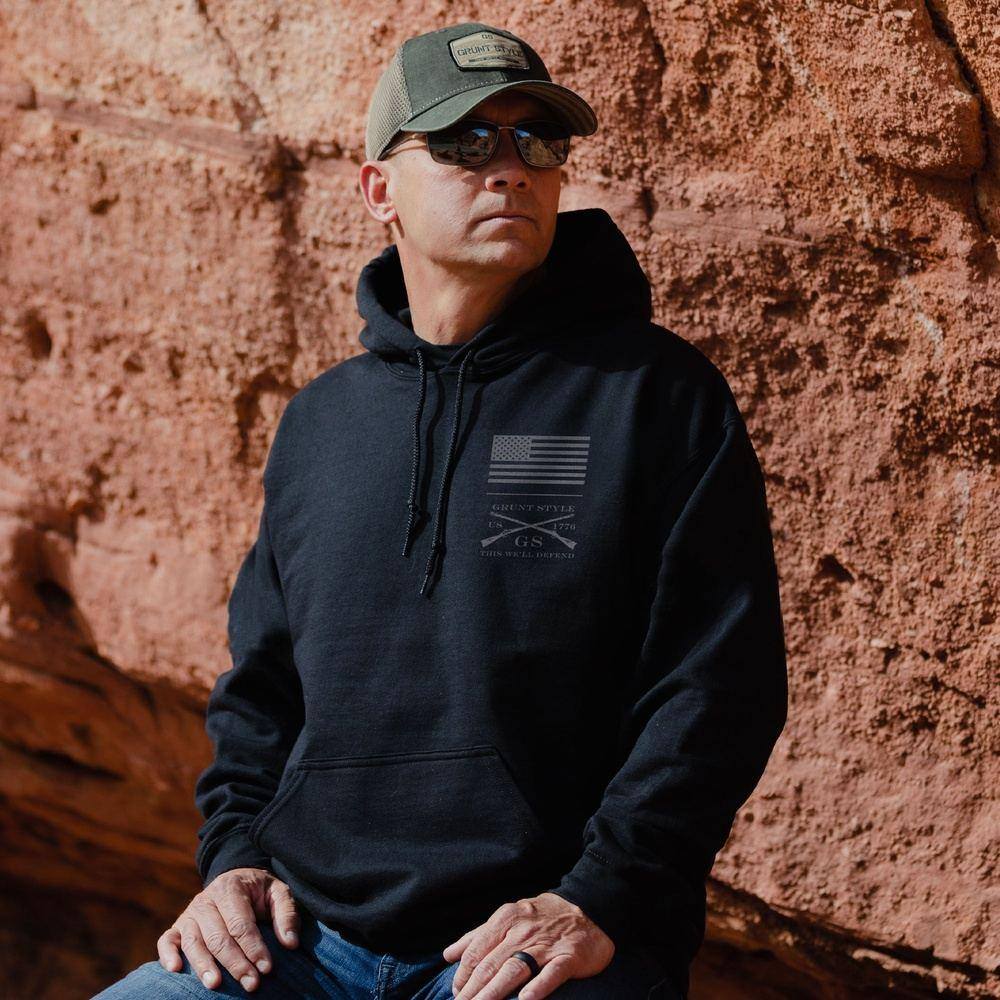 Men's Strength Through Suffering Hoodie - Black