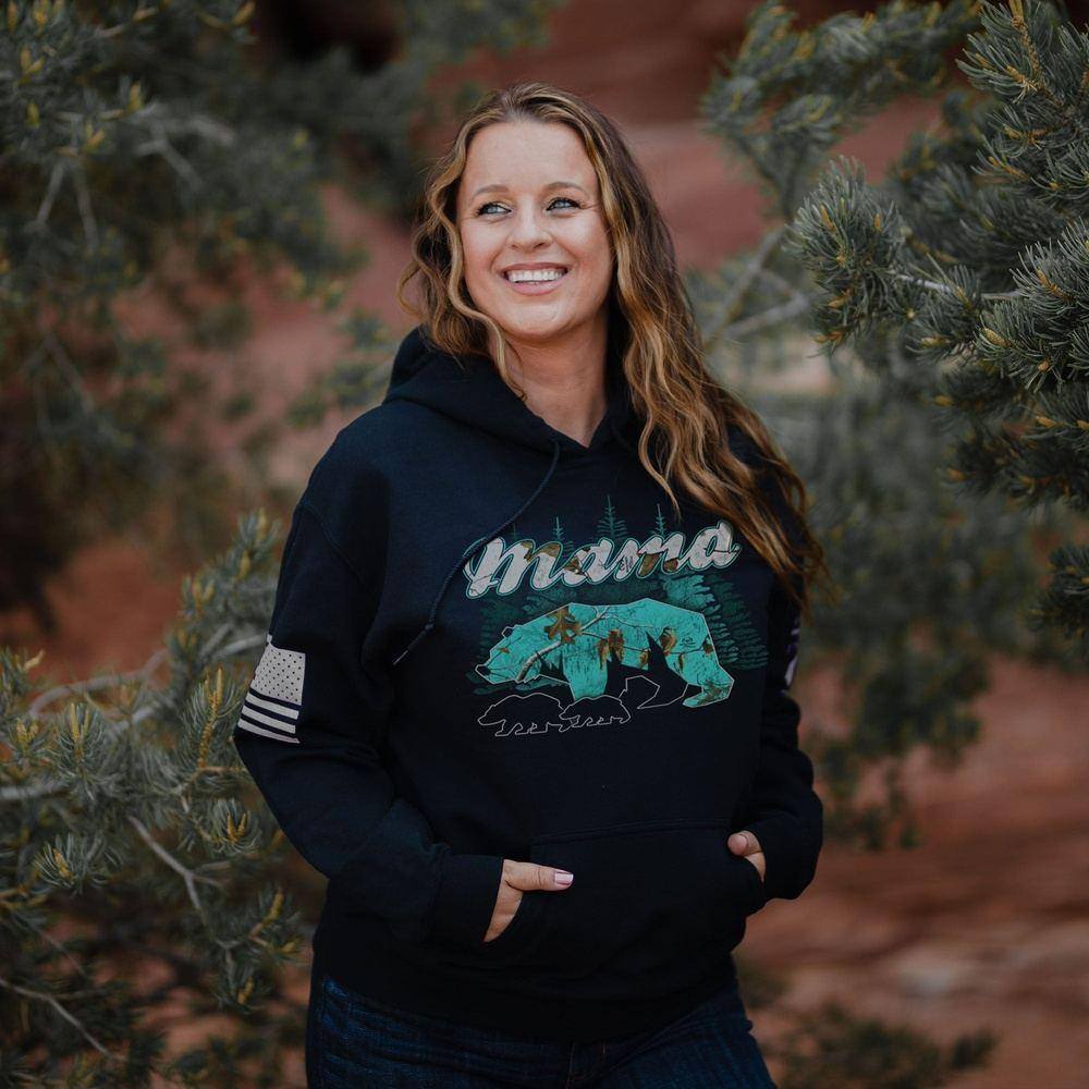 Women's Mama Bear Realtree Xtra® Sea Glass Hoodie - Black