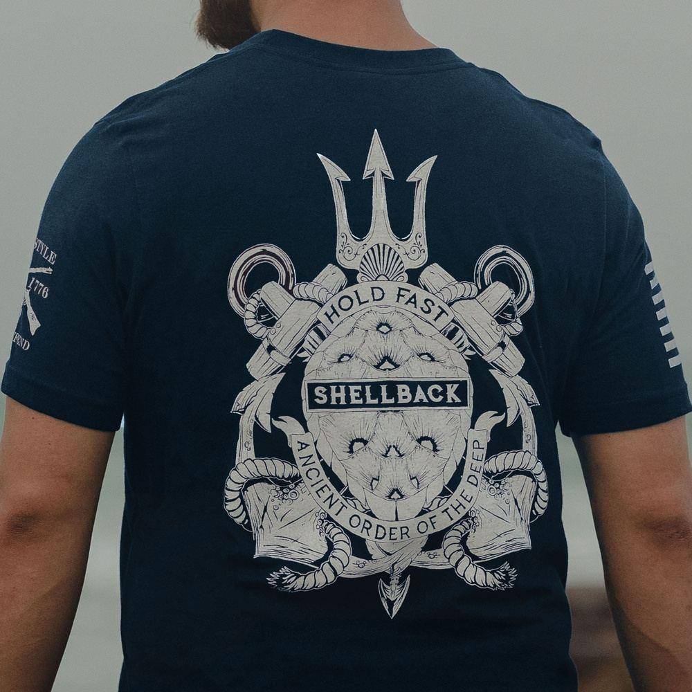 USN - Shellback Seal T-Shirt - Navy