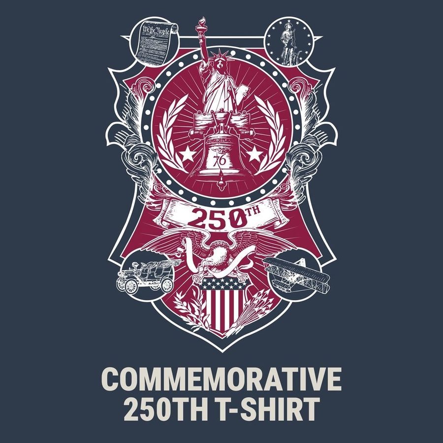 250th Commemorative T-Shirt - Midnight Navy