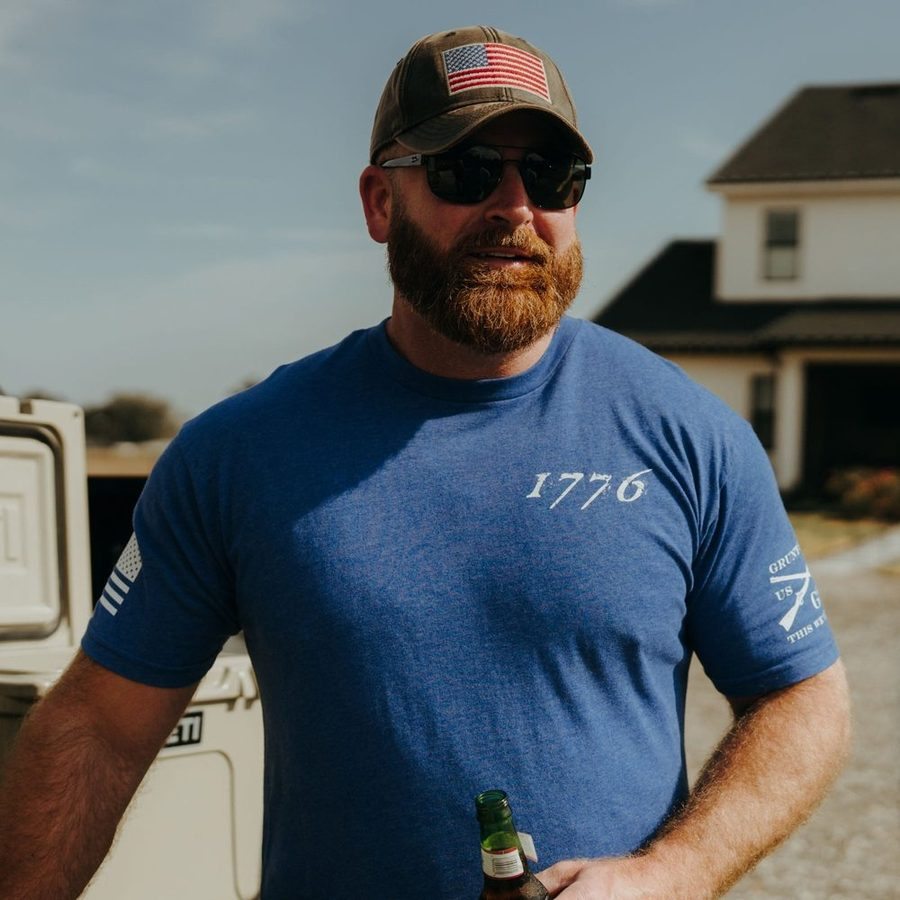 1776 Flag T-Shirt - Royal