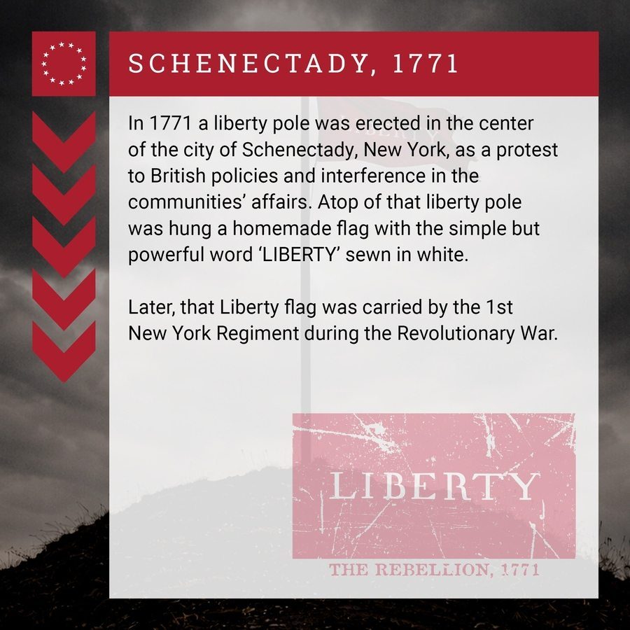 Liberty 1771 Flag T-Shirt - Black