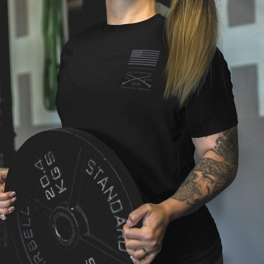 Women's Strength Through Suffering Boyfriend Fit T-Shirt - Black